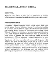 relazione : la bobina di tesla - INFN-LNL