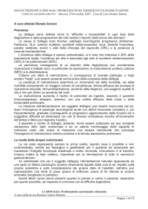 la disfagia - Studio Dietistico Carraro