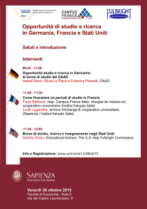 Opportunità di studio e ricerca in Germania, Francia e Stati Uniti