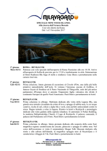 Milavagando Srl SPECIALE MINI TOUR ISLANDA Alla ricerca dell