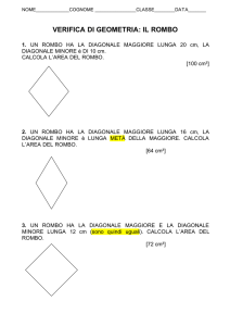 Vedifica di Geometria – Rombo