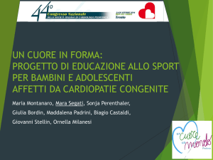 Relazione della Dottoressa Segati presentata al 44° congresso