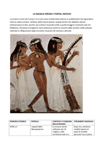 LA MUSICA PRESSO I POPOLI ANTICHI