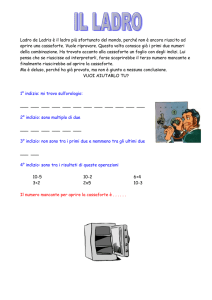 Il ladro - Piccoli matematici