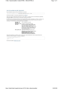 Page 1 of 1 I link e l`ipertestualità | Guida HTML | Xhtml.HTML.it 02