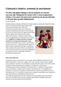 Ginnastica ritmica: armonia in movimento