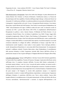 Programma di storia - Liceo Classico De Castro