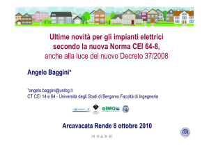 Ultime novità per gli impianti elettrici secondo la nuova Norma CEI
