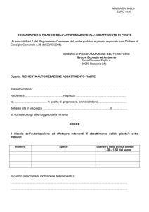 l`apposito modulo di richiesta