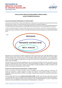 Come scrivere Revisioni Sistematiche e Meta-Analisi…
