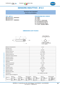 sensore induttivo - ø 6.5