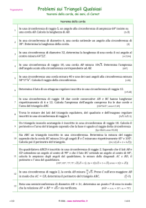 Problemi sui Triangoli Qualsiasi