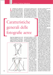 Caratteristiche generali delle fotografie aeree
