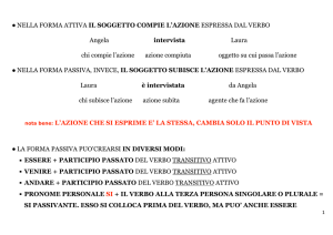 frasi attive e passive