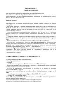 Antidepressivi - deistituzionalizzazione