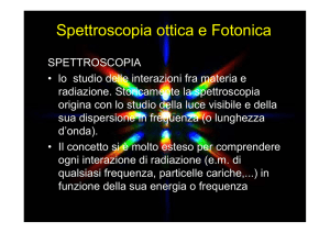 Fotonica e Spettroscopia Ottica