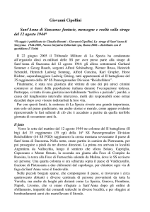 La strage di Sant`Anna di Stazzema