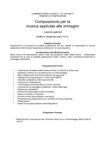 Composizione per la musica applicata alle immagini