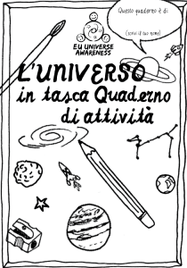 in tasca Quaderno di attività L`Universo