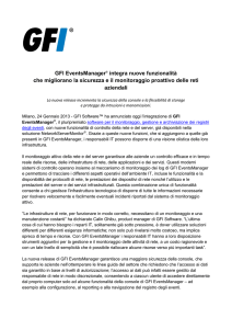 GFI EventsManager® integra nuove funzionalità che migliorano la
