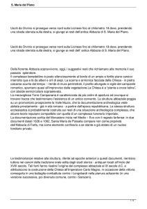 S. Maria del Piano - Comune di Pozzaglia Sabina