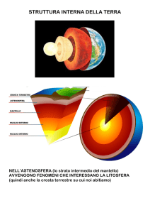 lavoro su struttura terra deriva continenti e