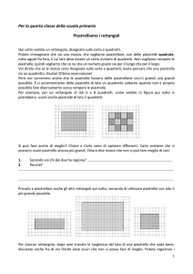 Per la quarta classe della scuola primaria Piastrelliamo i rettangoli