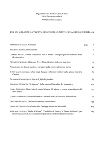 per un atlante antropologico della mitologia greca e romana