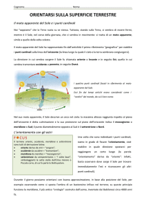 orientarsi sulla superficie terrestre