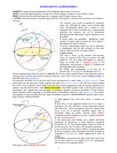 FONDAMENTI ASTRONOMICI