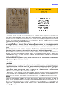 il nome a Roma