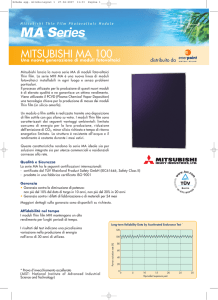 MITSUBISHI FILM SOTTILE AMORFO SERIE