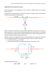 Il teorema di Gauss per determinare il campo