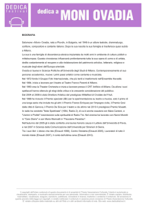 BIOGRAFIA Salomone «Moni» Ovadia, nato a