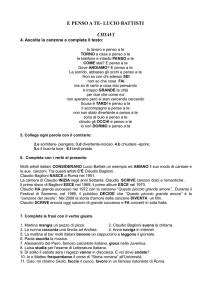 E PENSO A TE- LUCIO BATTISTI CHIAVI