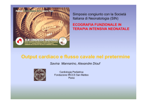 Output cardiaco e flusso cavale nel pretermine