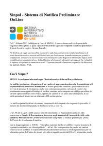 Sinpol - Sistema di Notifica Preliminare OnLine