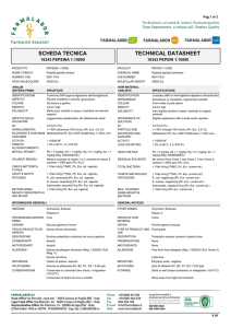 scheda tecnica technical datasheet