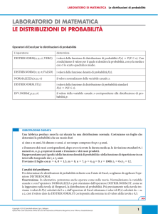 Le distribuzioni di probabilità - Zanichelli online per la scuola