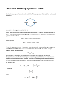 Derivazione della disuguaglianza di Clausius