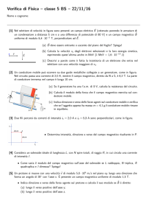 Verifica di Fisica – classe 5 BS – 22/11/16