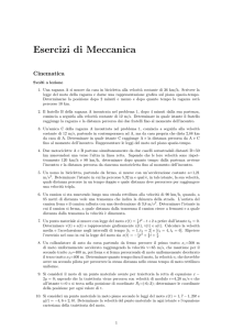 Esercizi di Meccanica