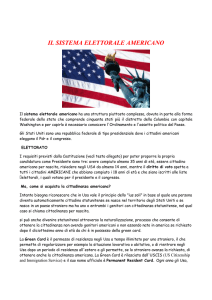 IL SISTEMA ELETTORALE AMERICANO