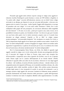 Clotilde Barbarulli La memoria degli oggetti Pensando agli oggetti