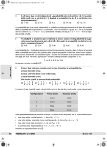 236 PROBABILITÀ E STATISTICA PA R TE TERZA 4 A
