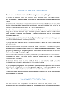 Consigli per una sana alimentazione