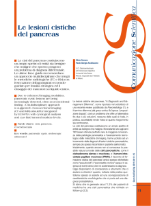 tumori cistici del pancreas