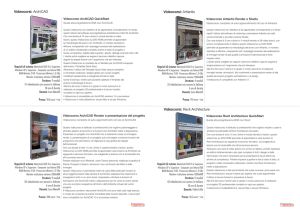 Videocorsi: ArchiCAD Videocorsi: Artlantis Videocorsi