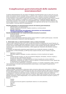 Complicazioni gastrointestinali delle malattie neuromuscolari