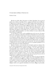 Un ricordo di Diego Napolitani
